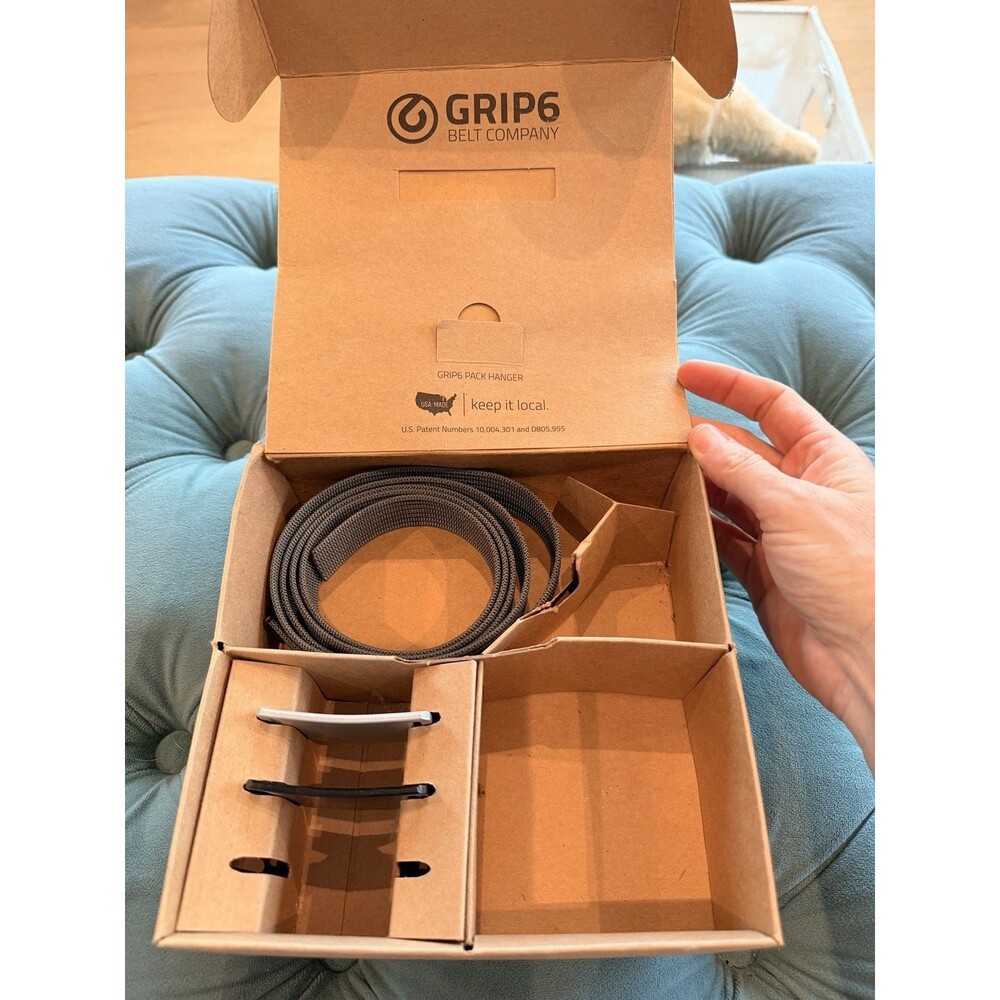 Grip6 Classic Belt Set With 1 Belt 2 Buckles - 57” Belt Strap New